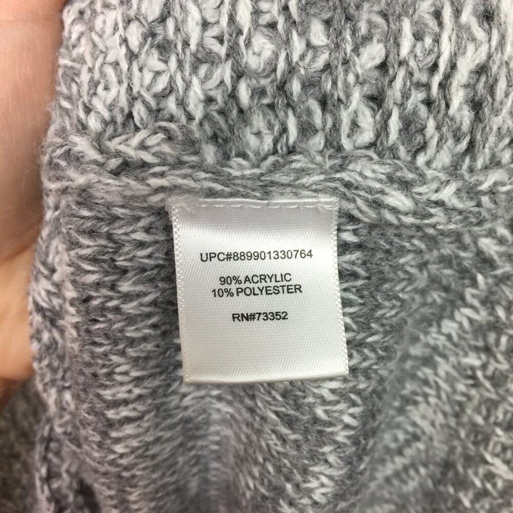 IT'S OUR TIME Heathered Gray Knit Sweater Sz XL - Picture 5 of 6